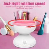 Portable USB Makeup Brush Cleaner Machine Electric Cosmetic Brush Cleaning Washing Tools Automatic Clean Makeup Brushes - Nioor