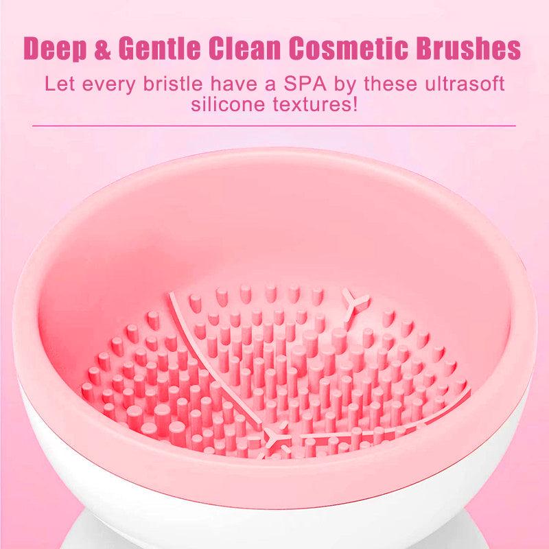 Portable USB Makeup Brush Cleaner Machine Electric Cosmetic Brush Cleaning Washing Tools Automatic Clean Makeup Brushes - Nioor