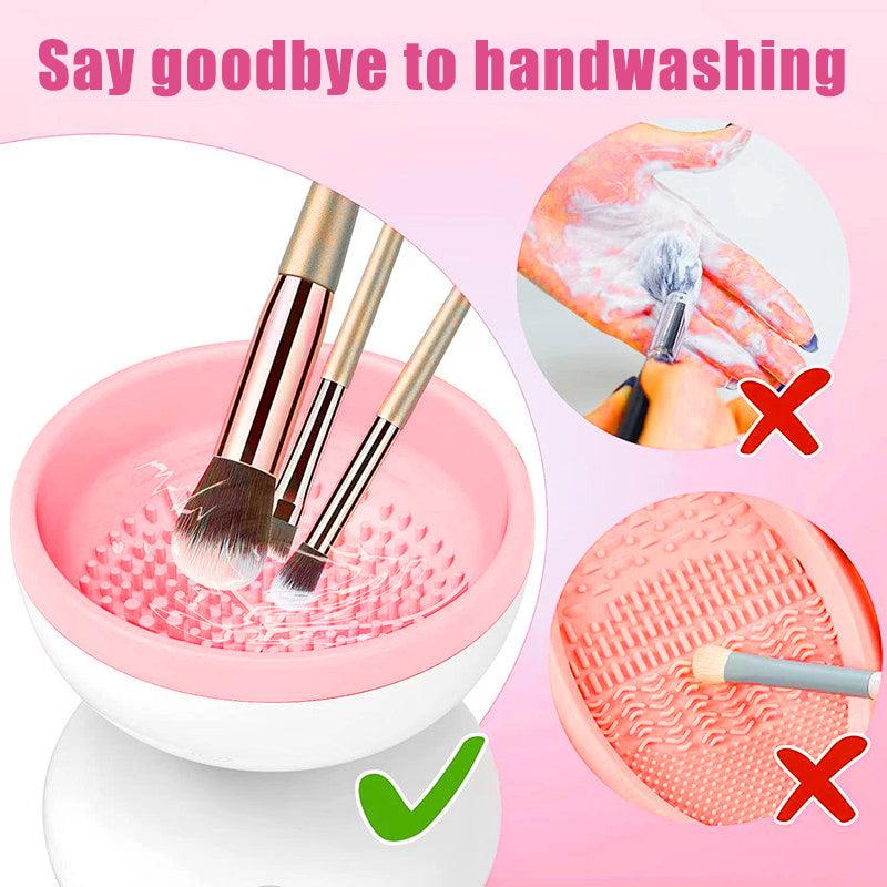 Portable USB Makeup Brush Cleaner Machine Electric Cosmetic Brush Cleaning Washing Tools Automatic Clean Makeup Brushes - Nioor