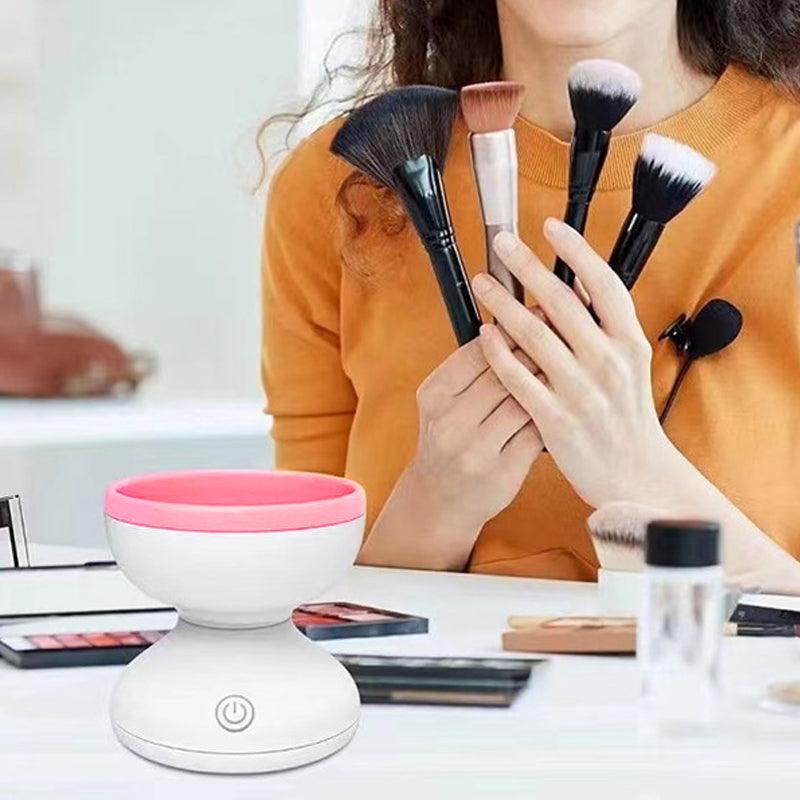 Portable USB Makeup Brush Cleaner Machine Electric Cosmetic Brush Cleaning Washing Tools Automatic Clean Makeup Brushes - Nioor