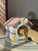 Foldable Dog House Pet Cat Bed Winter Dog Villa Sleep Kennel Removable Nest Warm Enclosed Cave Sofa Pets Supplies