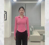 Stand Collar Yoga Coat Short Waist-tight Fitness