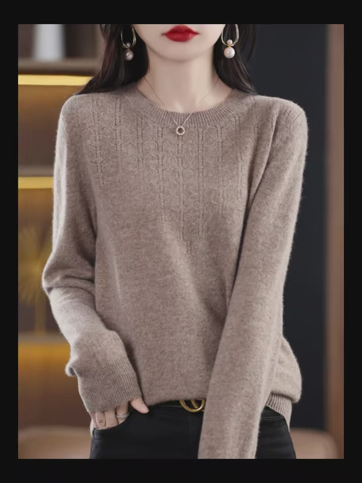 Fashion Solid Color Pullover Women