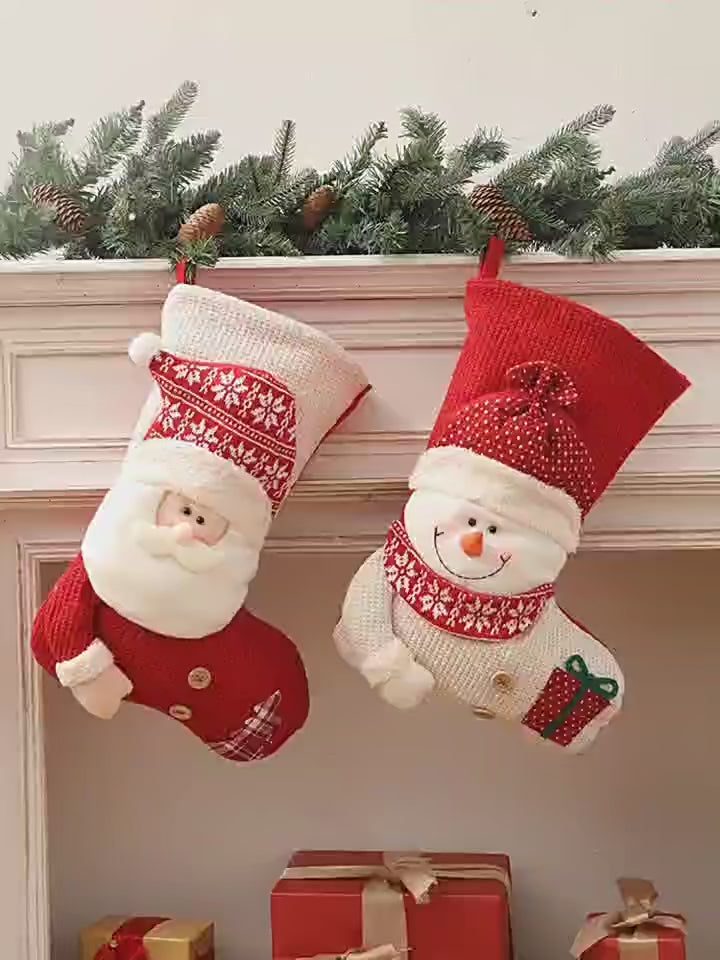 Christmas Decorations & Christmas Knitted Socks