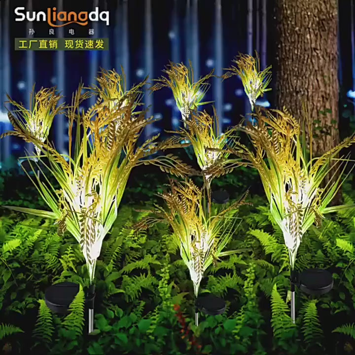 Solar Simulation Outdoor Garden Decoration Lawn Solar Wheat Ear Lamp