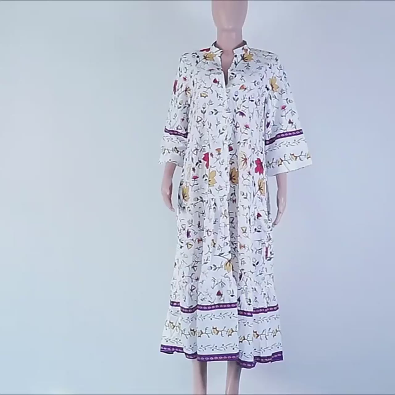 Summer Fashion Women's Bohemian Printed Long Dress