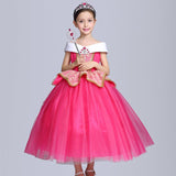 Princess Aurora Dress Girls Halloween Costume Performance Wear - Nioor