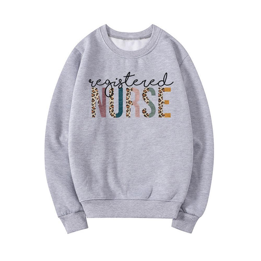 Printed Hoodie Loose Casual Men's And Women's Korean Version Of Loose Crewneck Top - Nioor