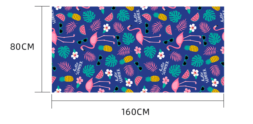 Printed Swim Microfiber Beach Towel - Nioor