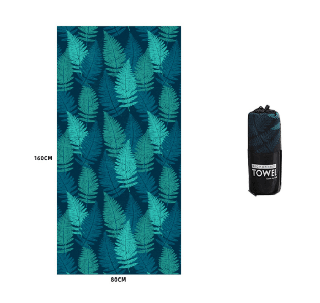 Printed Swim Microfiber Beach Towel - Nioor