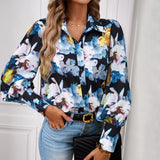 Printed Women's Long-sleeve Shirts - Nioor