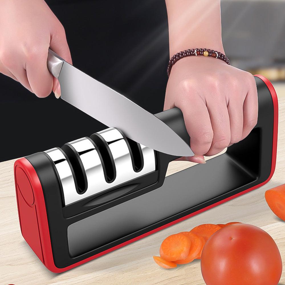 Professional Knife Sharpener Diamond Quick Professional 3 Stages Sharpener Knife Sharpening Tools Sharpening Stone - Nioor