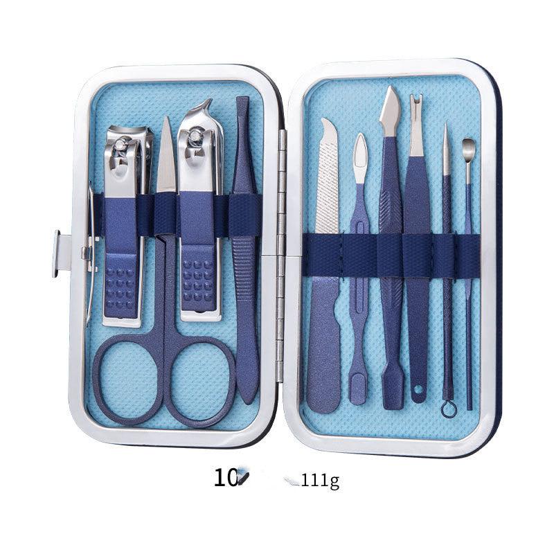 Professional Scissors Nail Clippers Set Ear Spoon Dead Skin Pliers Nail Cutting Pliers Pedicure Knife Nail Groove Trimmers - Nioor