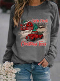 Pumpkin Printed Thin Sweater For Female Christmas - Nioor