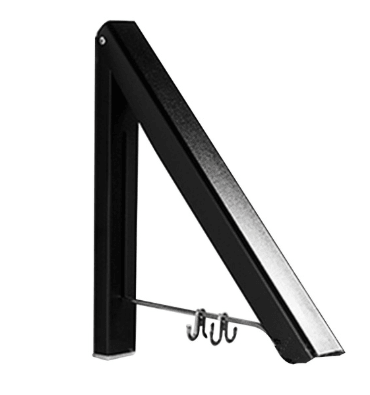 Punch-free Space Aluminum Foldable Invisible Folding Retractable Wall Hanger for Waterproof Hanging Underwear Coat Hanger - Nioor