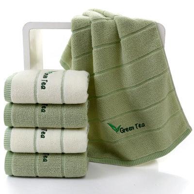 Pure Cotton 32 Strand Embroidered Face Washing Towel - Nioor