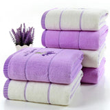 Pure cotton lavender perfumed bath towel - Nioor