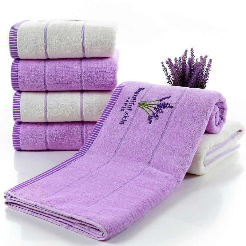 Pure cotton lavender perfumed bath towel - Nioor