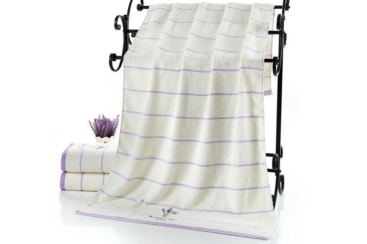 Pure cotton lavender perfumed bath towel - Nioor