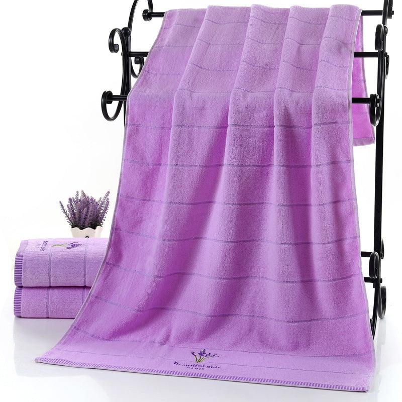 Pure cotton lavender perfumed bath towel - Nioor