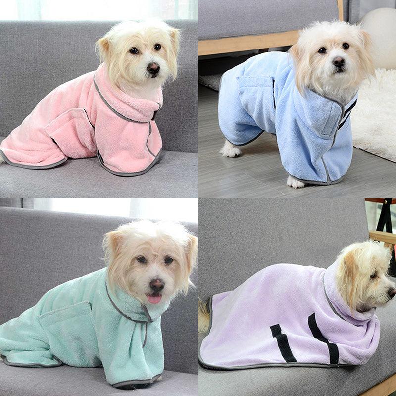 Quick-drying Pet Absorbent Towel Dog Bathrobe Pet Dog Bath Towel For Dogs Cats Microfiber Absorbent Pet Drying Towel Pet Supplies Pet Products - Nioor