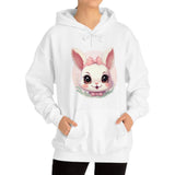 Rabbit Printed European And American Velvet Hooded Sweater - Nioor