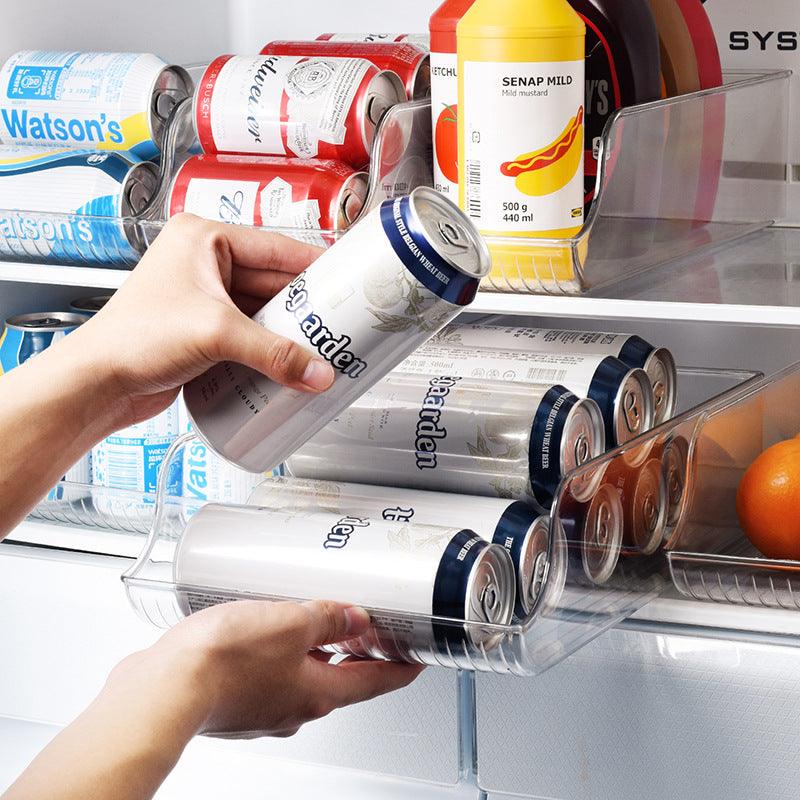Refrigerator Organizer Beverage Transparent Holder For Fridge Freezer Kitchen Storage Container Cabinets - Nioor