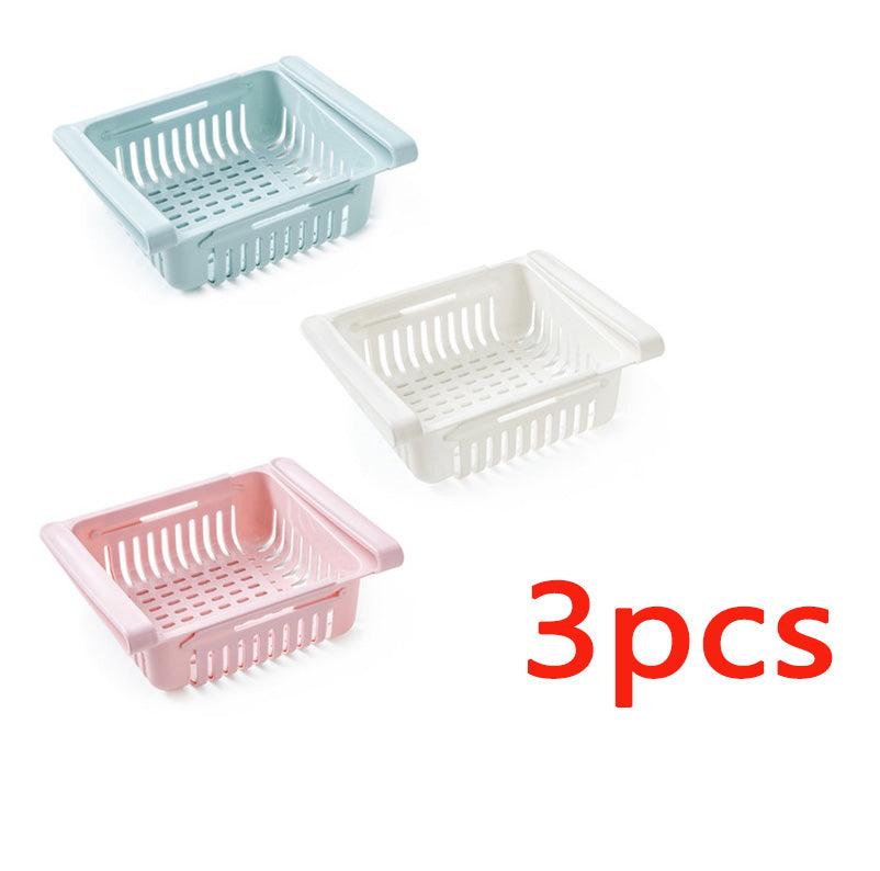 Refrigerator Storage Basket Stretchable Multifunction Kitchen Refrigerator Storage Box - Nioor