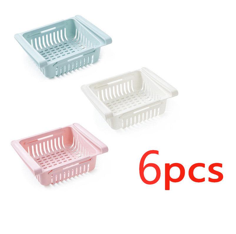 Refrigerator Storage Basket Stretchable Multifunction Kitchen Refrigerator Storage Box - Nioor