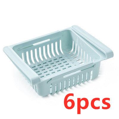 Refrigerator Storage Basket Stretchable Multifunction Kitchen Refrigerator Storage Box - Nioor