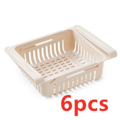 Refrigerator Storage Basket Stretchable Multifunction Kitchen Refrigerator Storage Box - Nioor