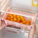 Refrigerator Storage Basket Stretchable Multifunction Kitchen Refrigerator Storage Box - Nioor