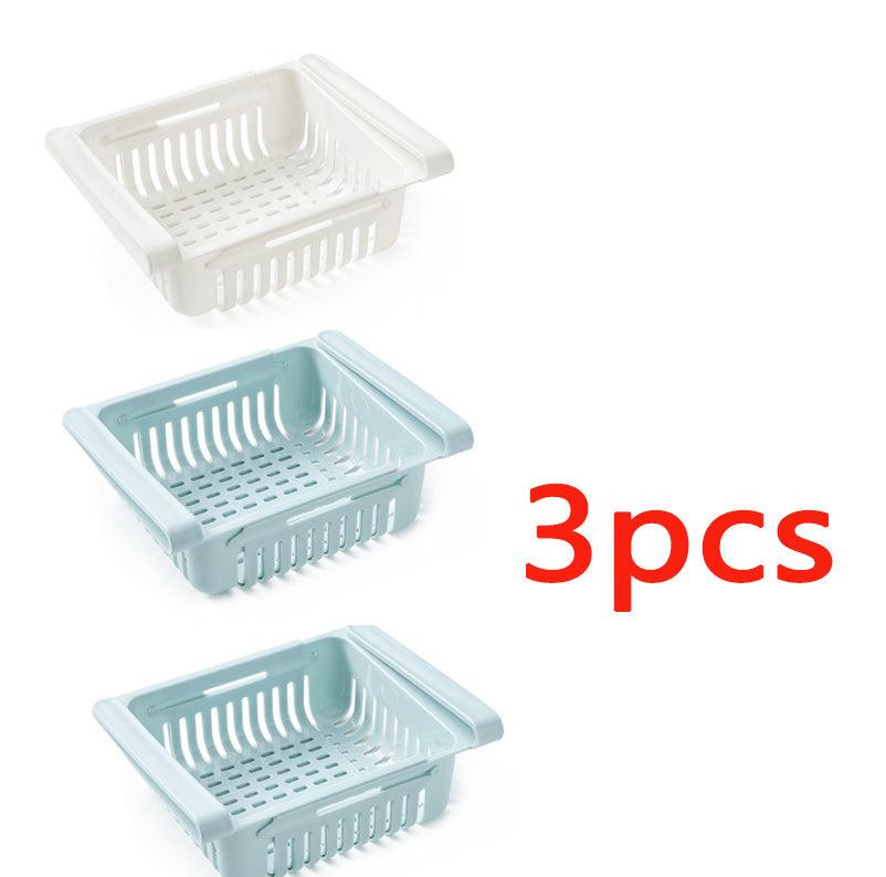 Refrigerator Storage Basket Stretchable Multifunction Kitchen Refrigerator Storage Box - Nioor