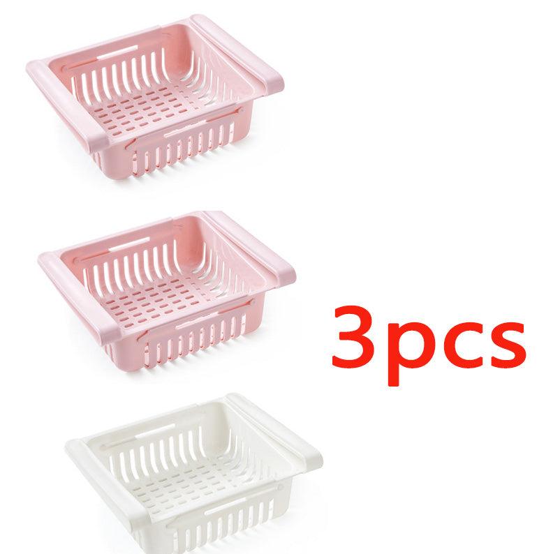 Refrigerator Storage Basket Stretchable Multifunction Kitchen Refrigerator Storage Box - Nioor