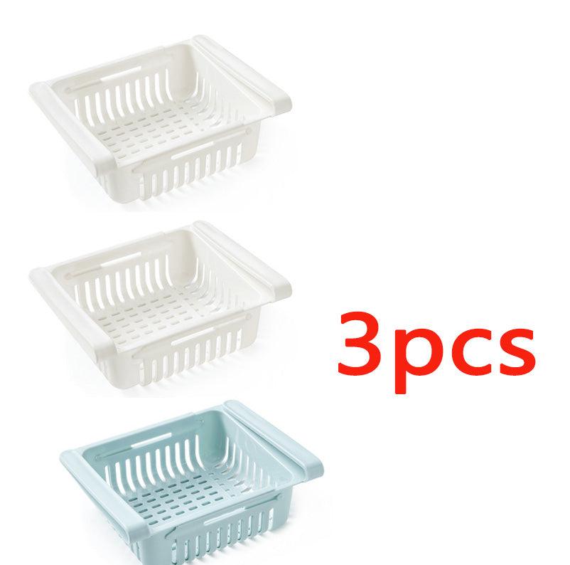 Refrigerator Storage Basket Stretchable Multifunction Kitchen Refrigerator Storage Box - Nioor