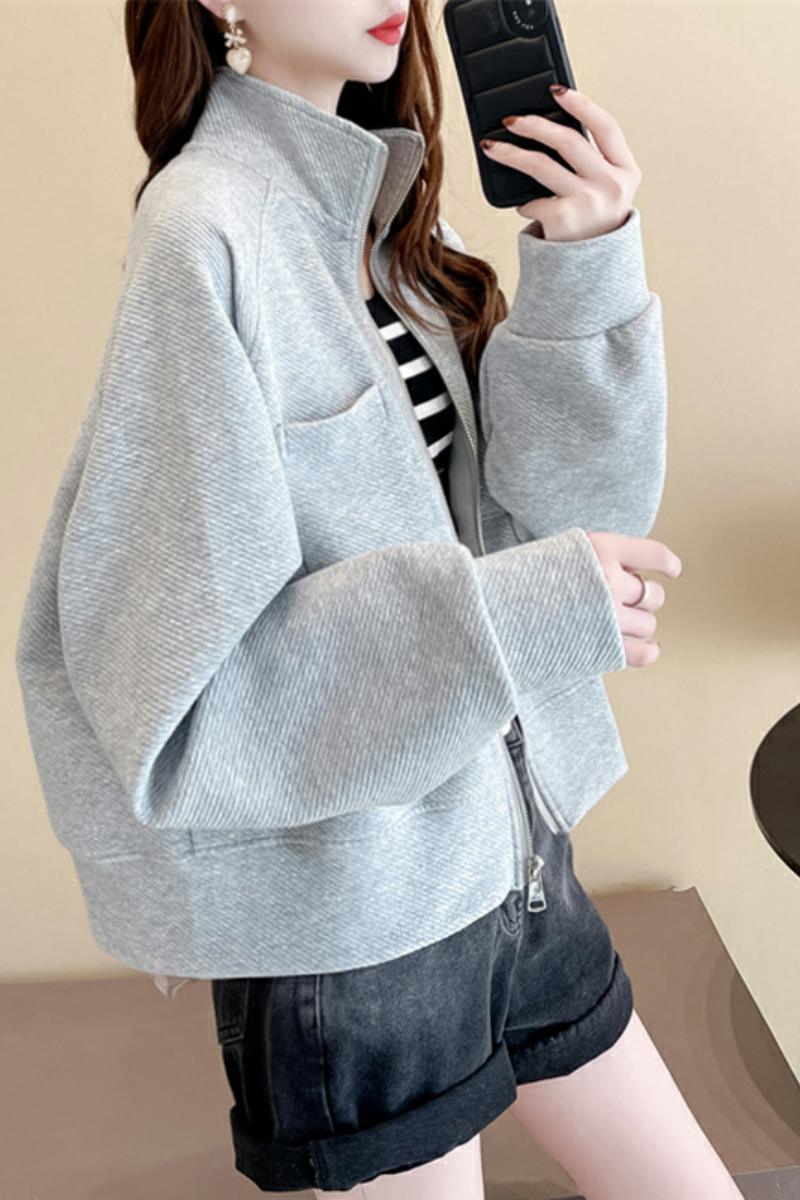 Relaxed Large Slouchy Casual Short Cardigan Top Trend - Nioor