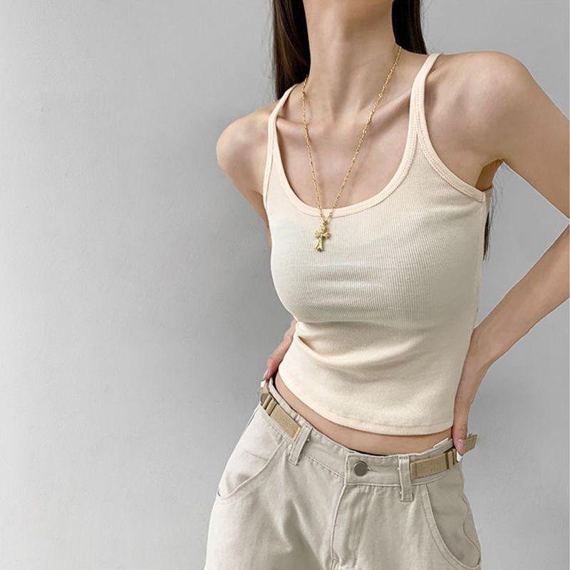 Retro Design Hot Girl Inner Wear Outer Wear Top - Nioor