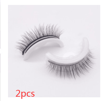 Reusable 3D Mink Lashes Natural False Eyelashes Self Adhesive Fake Glue Free Makeup Eyelash Extension Silk - Nioor