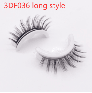 Reusable 3D Mink Lashes Natural False Eyelashes Self Adhesive Fake Glue Free Makeup Eyelash Extension Silk - Nioor