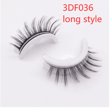 Reusable 3D Mink Lashes Natural False Eyelashes Self Adhesive Fake Glue Free Makeup Eyelash Extension Silk - Nioor