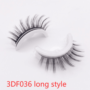 Reusable 3D Mink Lashes Natural False Eyelashes Self Adhesive Fake Glue Free Makeup Eyelash Extension Silk - Nioor