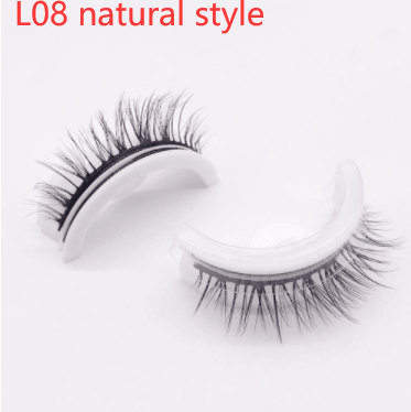 Reusable 3D Mink Lashes Natural False Eyelashes Self Adhesive Fake Glue Free Makeup Eyelash Extension Silk - Nioor