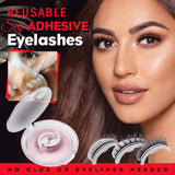 Reusable 3D Mink Lashes Natural False Eyelashes Self Adhesive Fake Glue Free Makeup Eyelash Extension Silk - Nioor