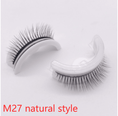 Reusable 3D Mink Lashes Natural False Eyelashes Self Adhesive Fake Glue Free Makeup Eyelash Extension Silk - Nioor