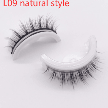 Reusable 3D Mink Lashes Natural False Eyelashes Self Adhesive Fake Glue Free Makeup Eyelash Extension Silk - Nioor