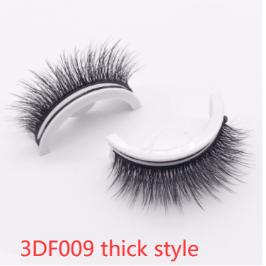 Reusable 3D Mink Lashes Natural False Eyelashes Self Adhesive Fake Glue Free Makeup Eyelash Extension Silk - Nioor