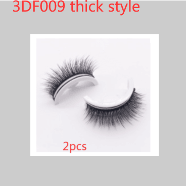 Reusable 3D Mink Lashes Natural False Eyelashes Self Adhesive Fake Glue Free Makeup Eyelash Extension Silk - Nioor