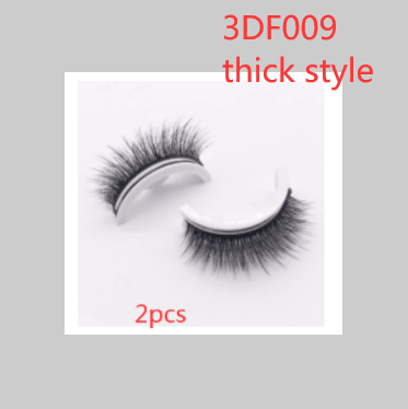 Reusable 3D Mink Lashes Natural False Eyelashes Self Adhesive Fake Glue Free Makeup Eyelash Extension Silk - Nioor