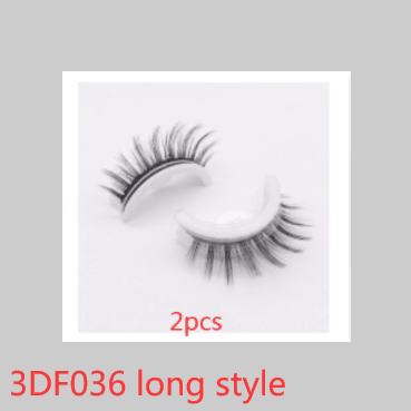 Reusable 3D Mink Lashes Natural False Eyelashes Self Adhesive Fake Glue Free Makeup Eyelash Extension Silk - Nioor