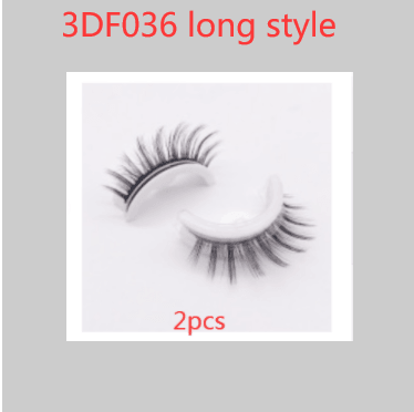 Reusable 3D Mink Lashes Natural False Eyelashes Self Adhesive Fake Glue Free Makeup Eyelash Extension Silk - Nioor